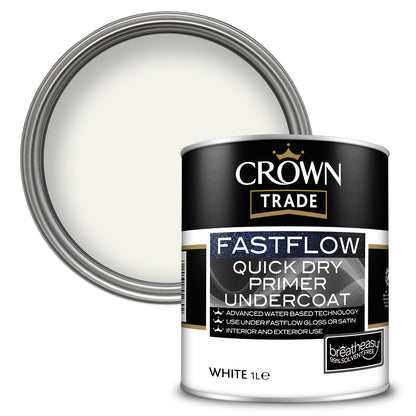 Crown Trade Fastflow Quick Dry Primer Undercoat - White