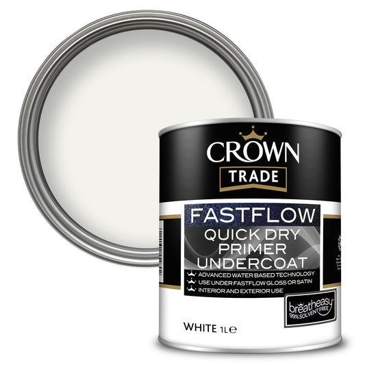 Crown Trade Fastflow Quick Dry Primer Undercoat - White