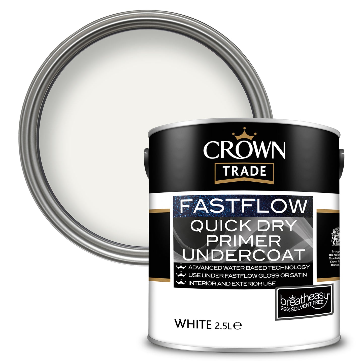 Crown Trade Fastflow Quick Dry Primer Undercoat - White