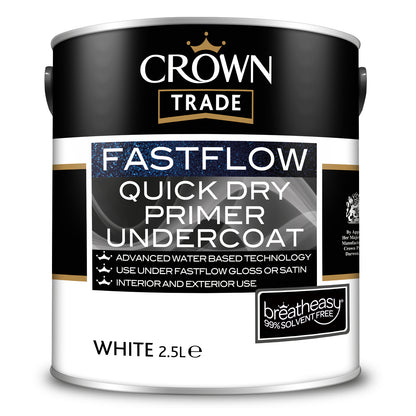 Crown Trade Fastflow Quick Dry Primer Undercoat - White