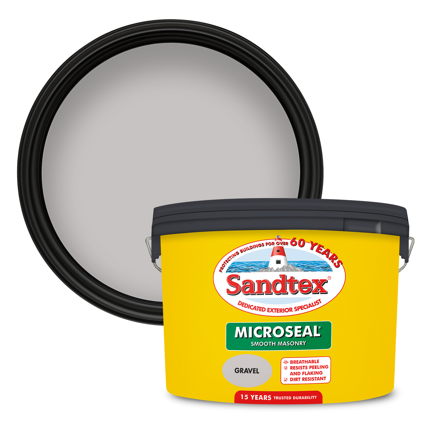 Sandtex 15 Year Weatherproof Exterior Wall Paint - Gravel