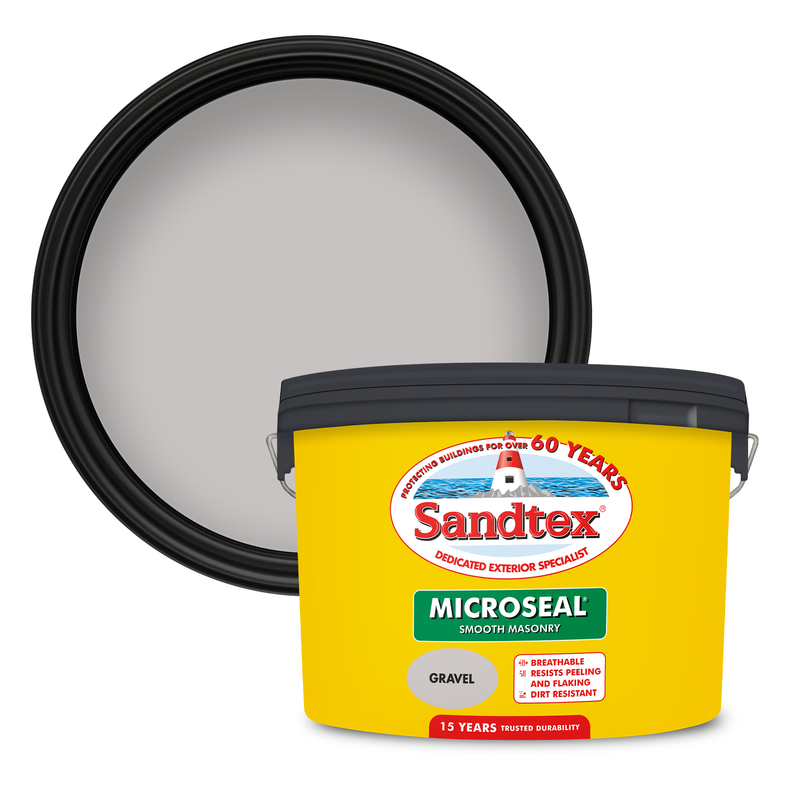 Sandtex 15 Year Weatherproof Exterior Wall Paint - Gravel