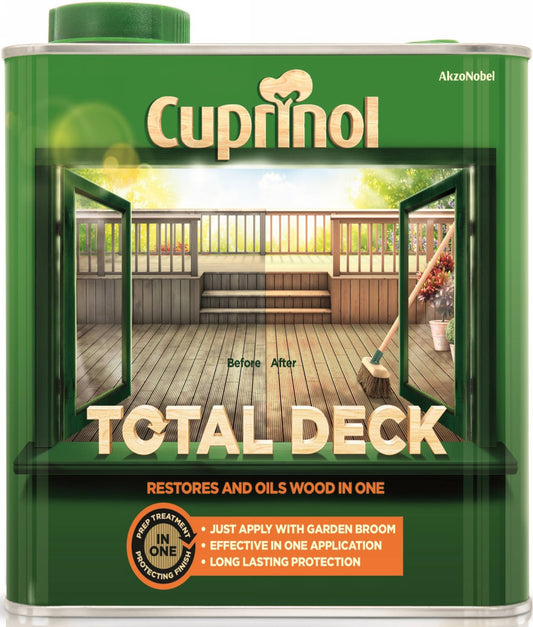 Cuprinol Total Deck Clear - 2.5 Litre