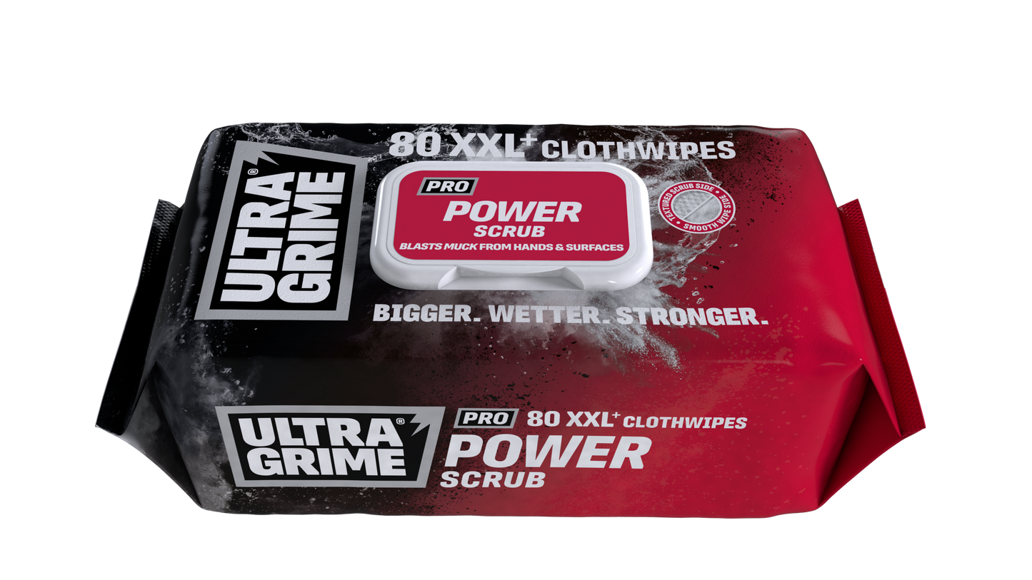 Ultra Grime Pro Power Scrub XXL Wipes 80 Pack