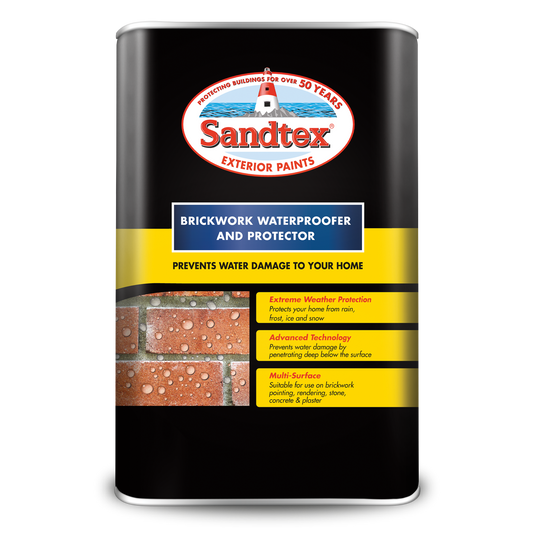 Sandtex Brickwork Waterproofer and Protector - Clear - 5 Litre