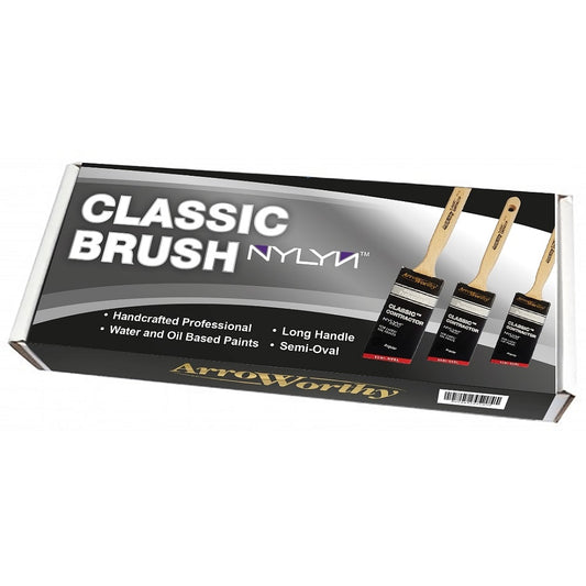 Arroworthy Classic Angle Cut Brush Set 3 Pack