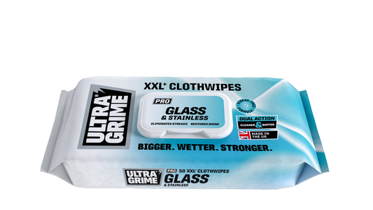 Ultra Grime Pro Glass & Stainless XXL Wipes 50 Pack