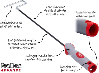 Prodec 4" Mini Roller Frame with 24" Flexible Long Arm