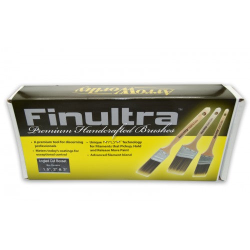 Arroworthy Finultra Angle Cut Brush Set 3 Pack