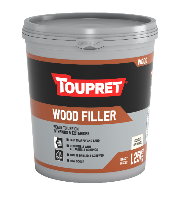 Toupret Ready Mixed Wood Filler Off White 1.25 Kg