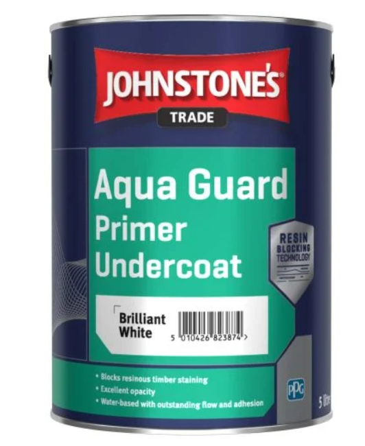 Johnstones Trade Aqua Guard Primer Undercoat Brilliant White 1 Litre