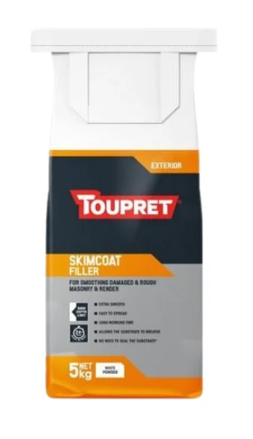 Toupret Exterior Skimcoat Filler White - 5 Kg