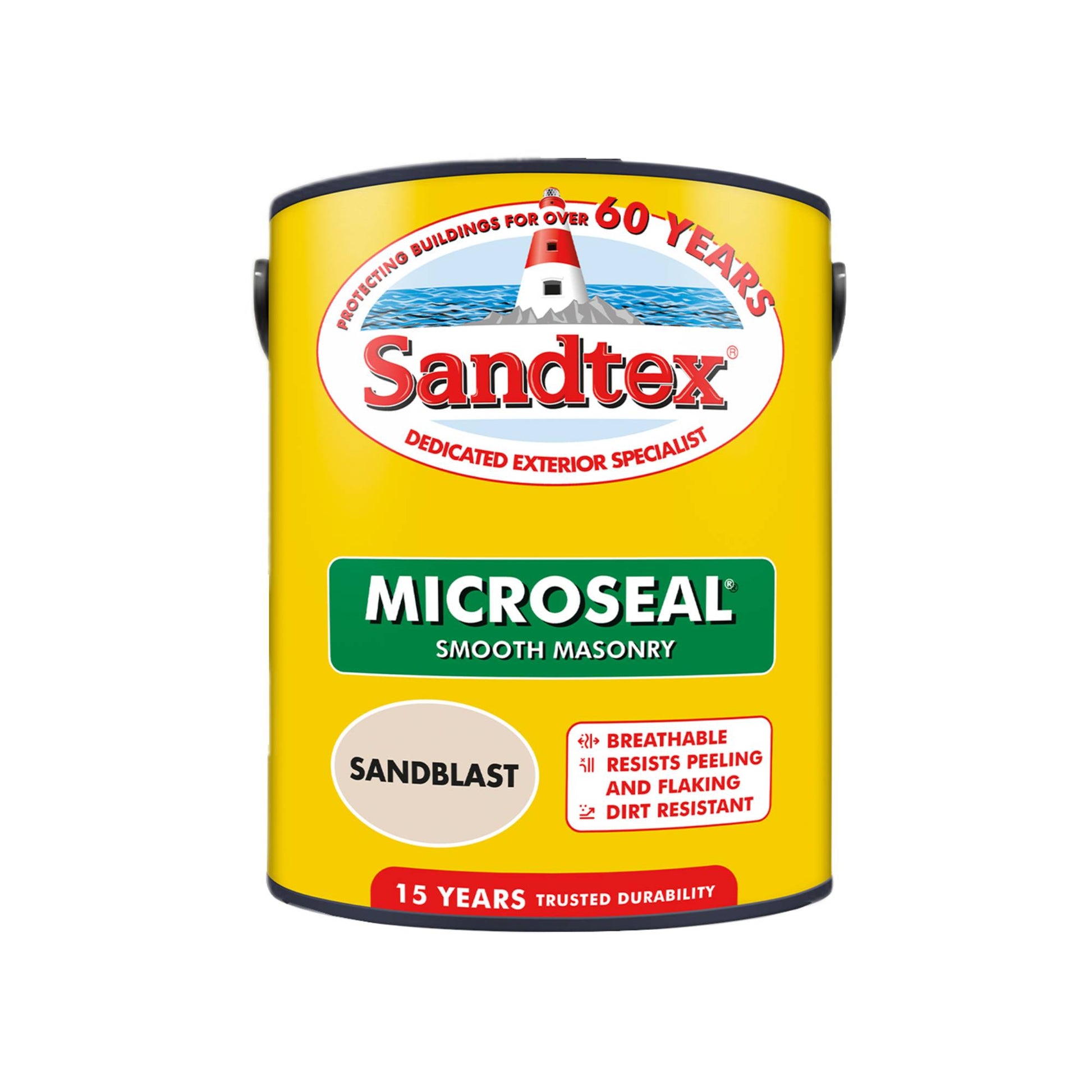 Sandtex 15 Year Weatherproof Exterior Wall Paint - Sandblast