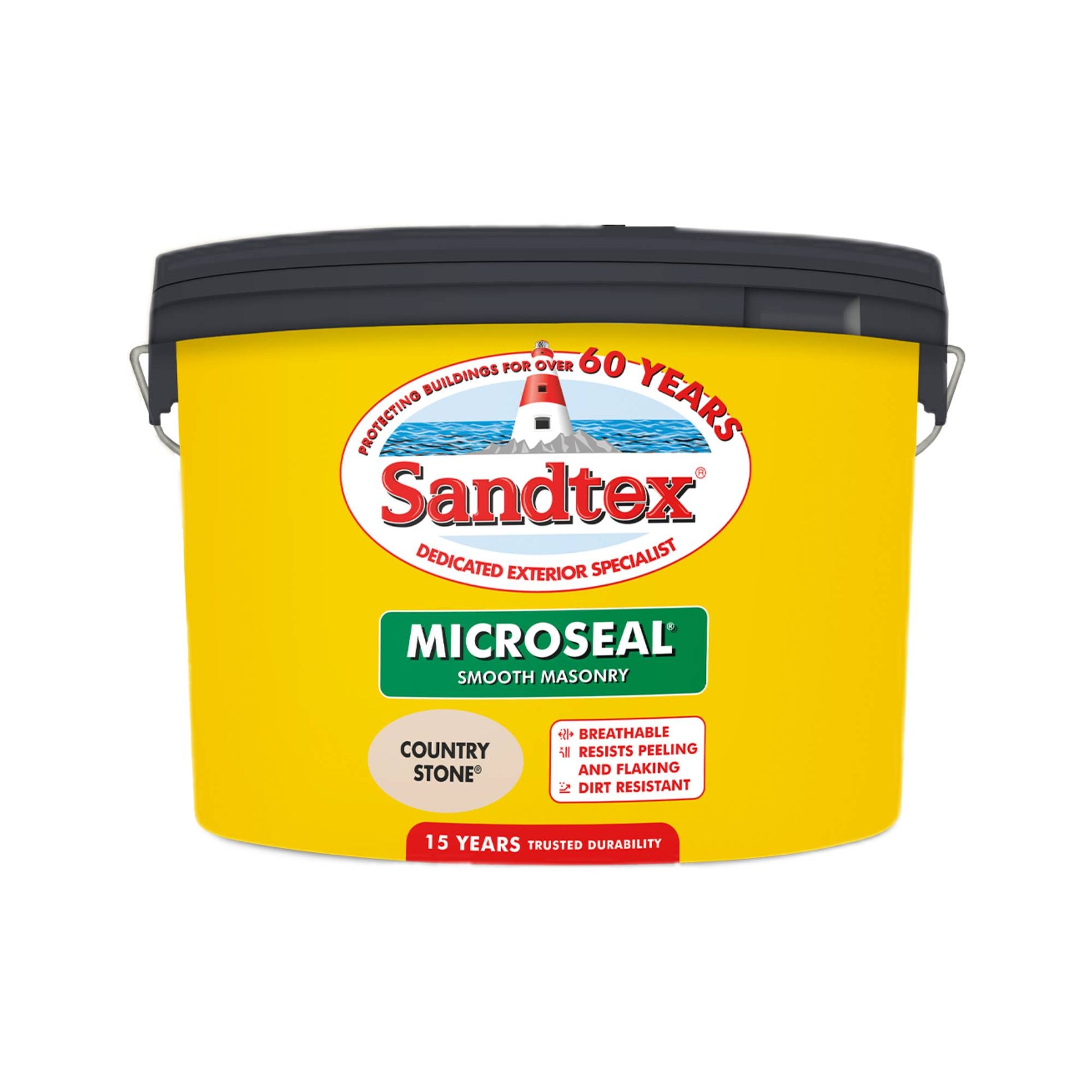 Sandtex 15 Year Weatherproof Exterior Wall Paint - Country Stone