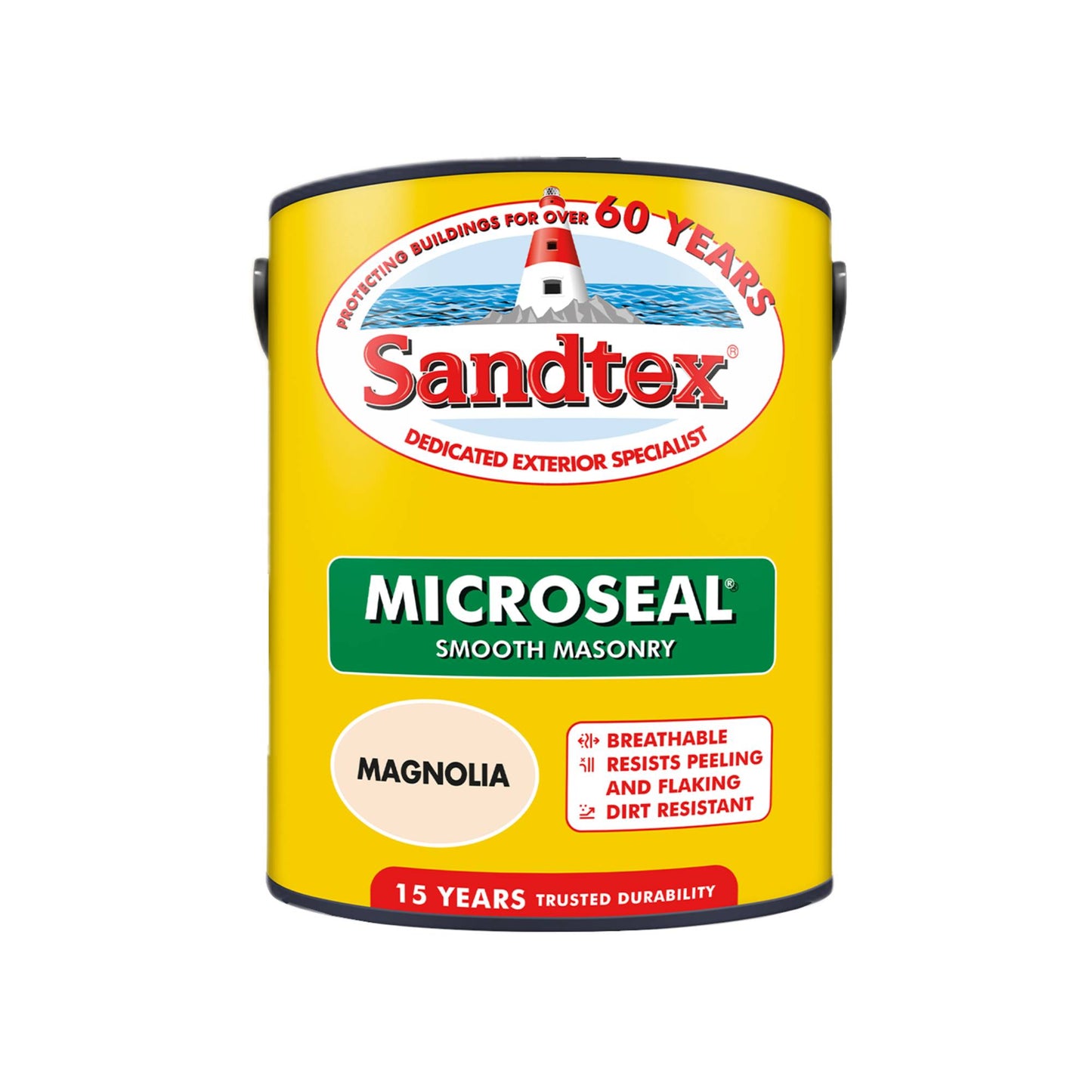 Sandtex 15 Year Weatherproof Exterior Wall Paint - Magnolia