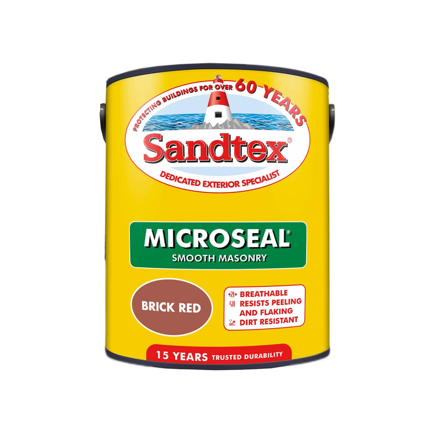 Sandtex 15 Year Weatherproof Exterior Wall Paint - Brick Red