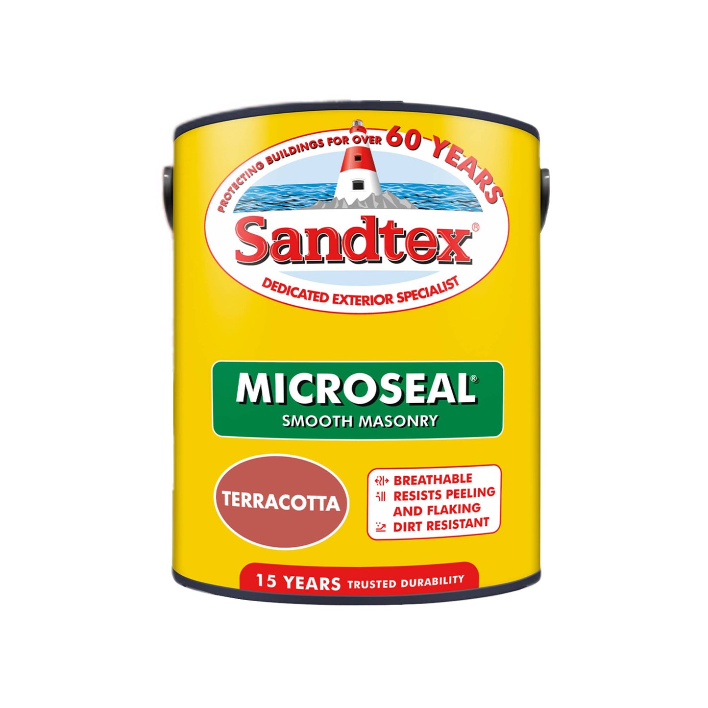 Sandtex 15 Year Weatherproof Exterior Wall Paint - Terracotta