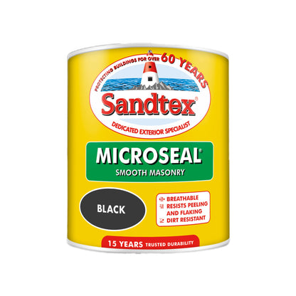 Sandtex 15 Year Weatherproof Exterior Wall Paint - Black