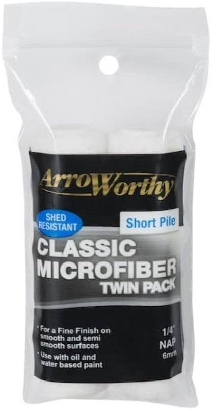 4" (100mm) ARROWORTHY Classic Short Pile Mini Rollers