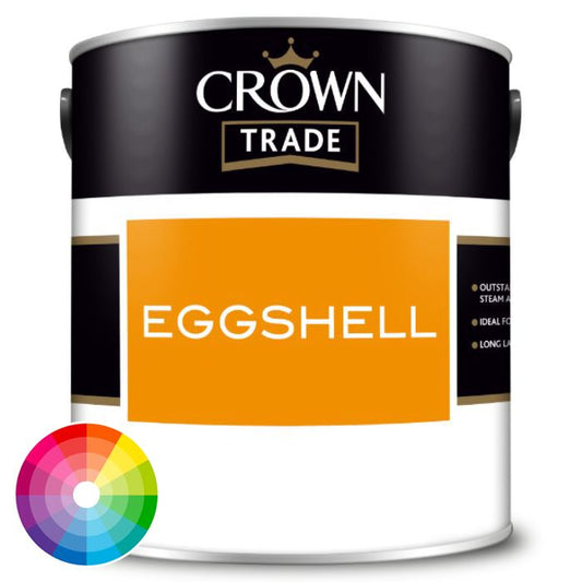 Crown Trade Eggshell Paint - Tinted Colour