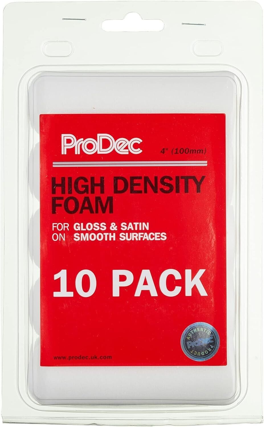 ProDec Foam Gloss Mini Roller Sleeves 4" Pack of 10