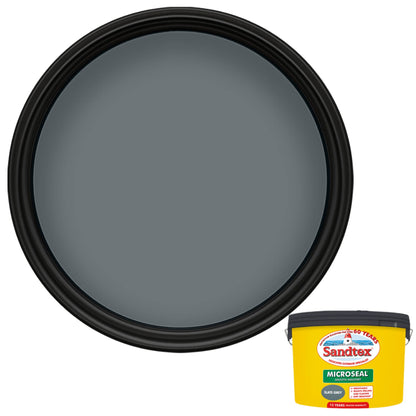 Sandtex 15 Year Weatherproof Exterior Wall Paint - Slate Grey