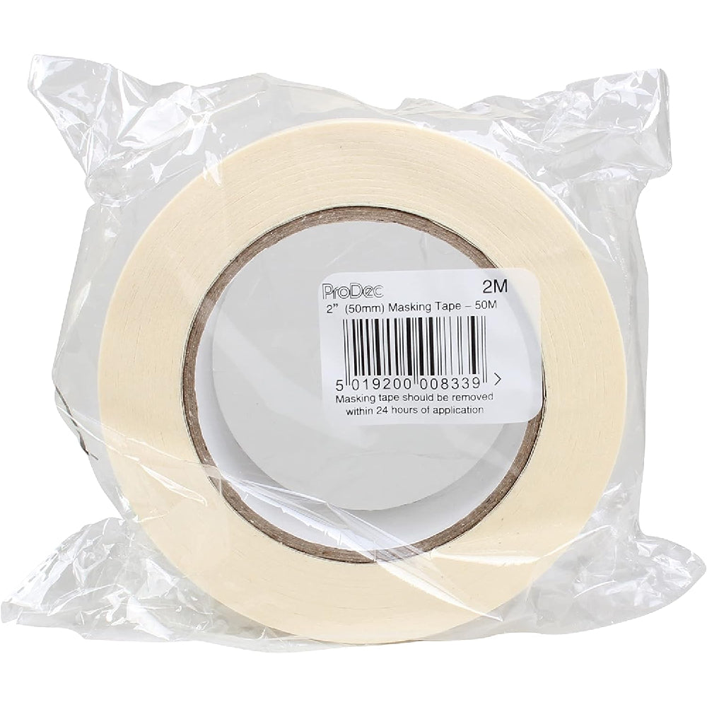 Prodec 2" x 50m Bulk Masking Tape