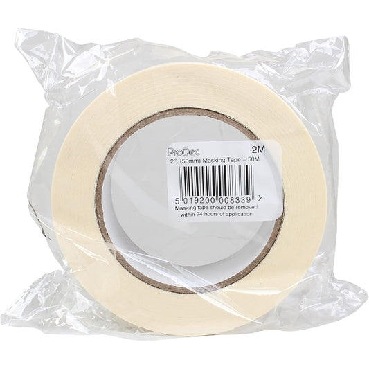 Prodec 2" x 50m Bulk Masking Tape