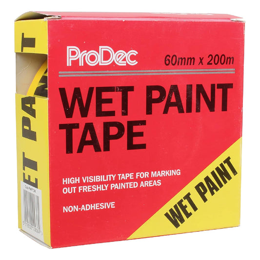 Prodec 60mm x 200m Non-Adhesive Wet Paint Tape