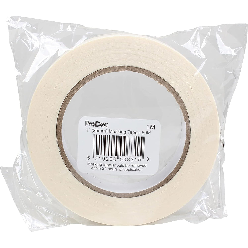 Prodec 1" x 50m Bulk Masking Tape