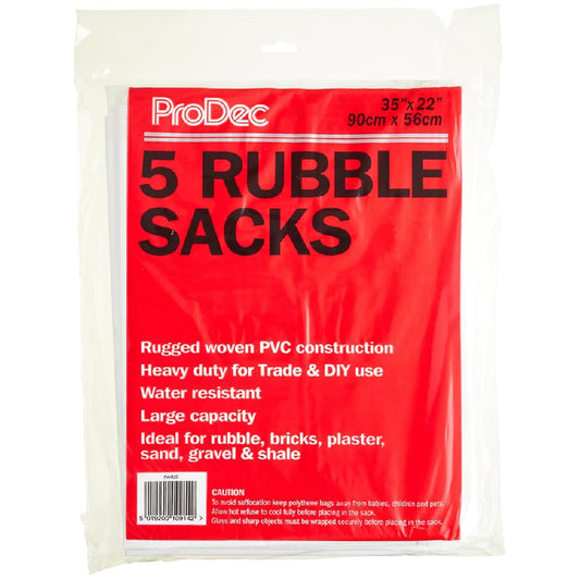 Prodec Pack of 5 Woven Rubble Sacks