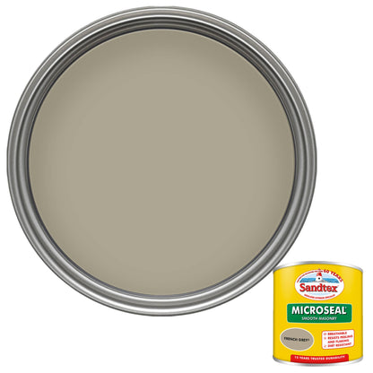 Sandtex 15 Year Weatherproof Exterior Wall Paint - French Grey