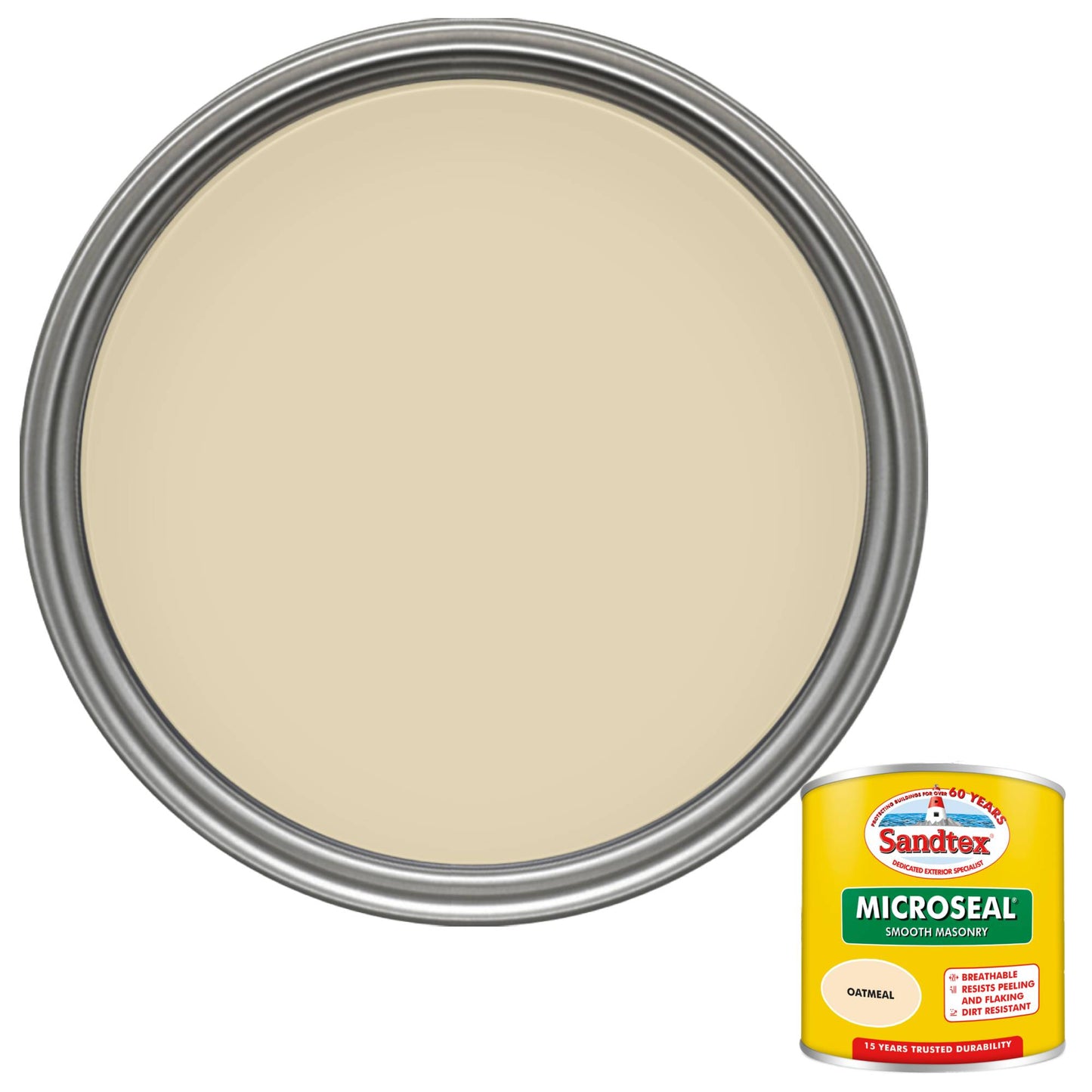 Sandtex 15 Year Weatherproof Exterior Wall Paint - Oatmeal