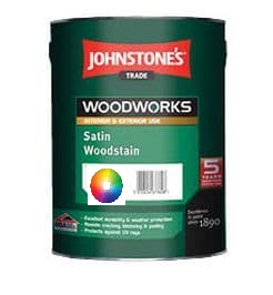 Johnstones Trade Satin Woodstain 750ml - All Colours Oil Based