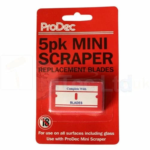 Prodec Pack of 5 Blades for Mini Scraper