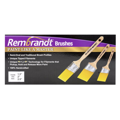 Arroworthy Rembrandt Angle Cut Brush Set 3 Pack