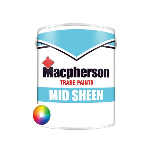 Macpherson Trade Mid Sheen Vinyl Emulsion Paint - Tinted Colour