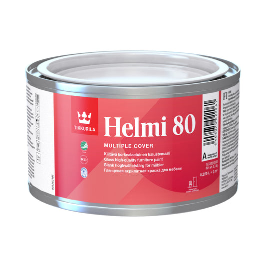 Helmi 80 Water-Based Acrylic Gloss Wood Paint - White