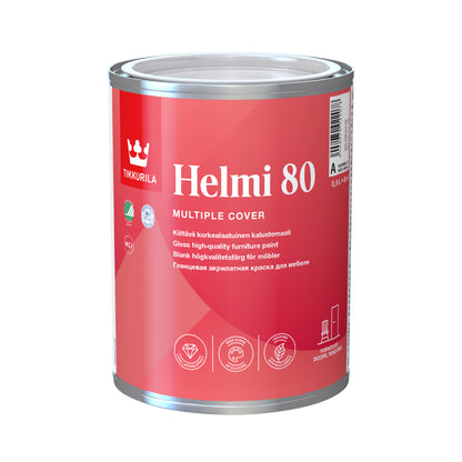 Helmi 80 Water-Based Acrylic Gloss Wood Paint - White