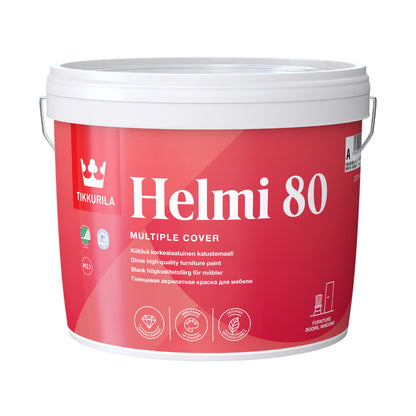 Helmi 80 Water-Based Acrylic Gloss Wood Paint - White