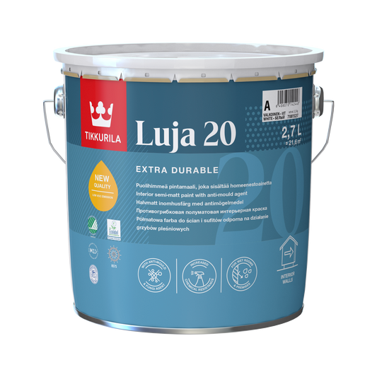 Luja 20 High Performance Anti Mould Semi Matt Paint - Tinted Colour