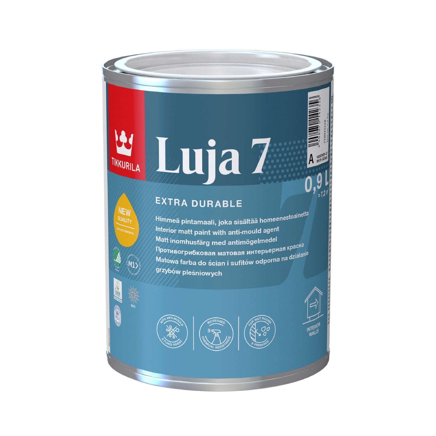 Luja 7 High Performance Matt Anti Mould Paint - White