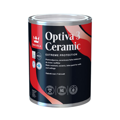 Optiva Ceramic Super Matt Wipeable Paint - Tinted Colour