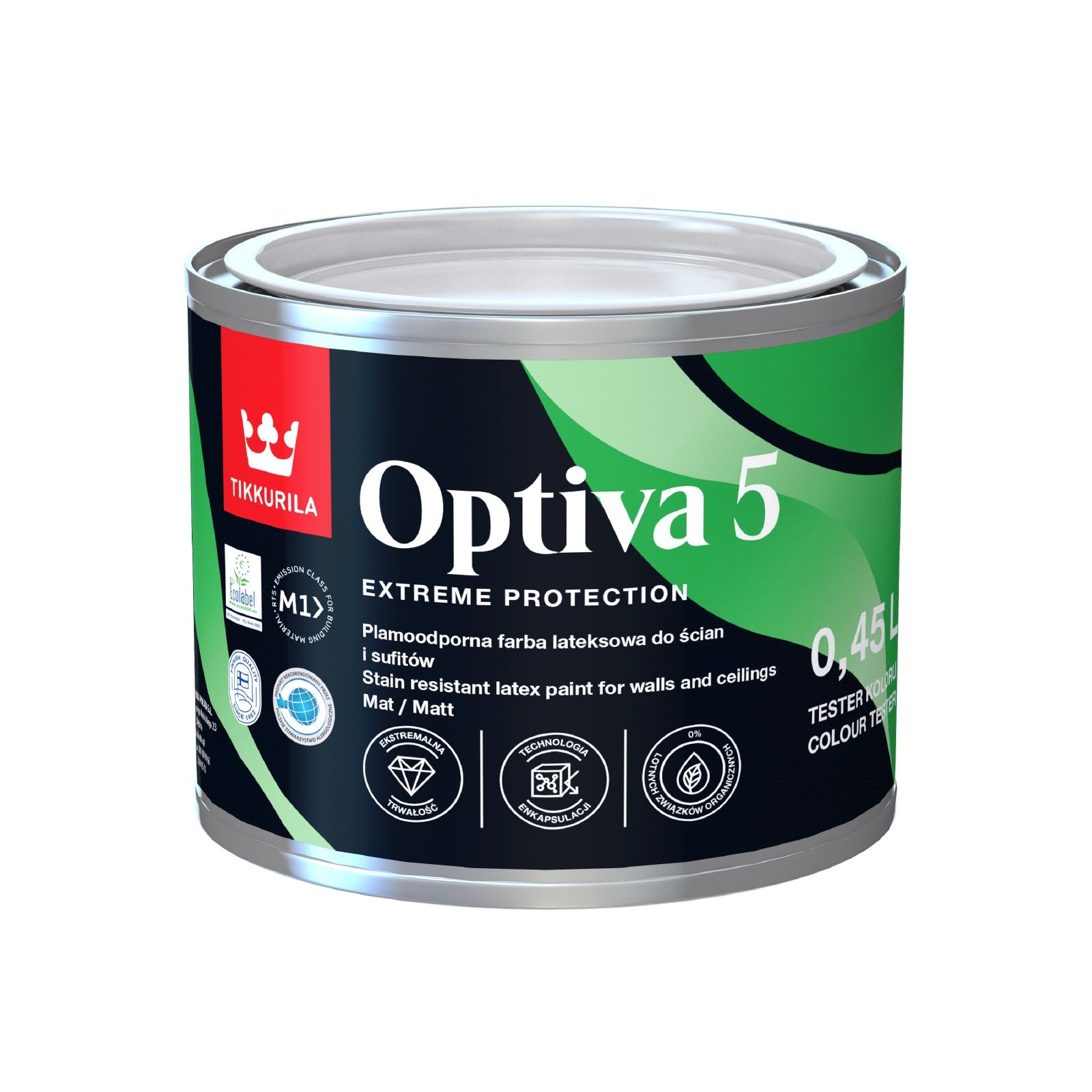 Optiva Matt High Quality Scrubbable Paint - Tinted Colour