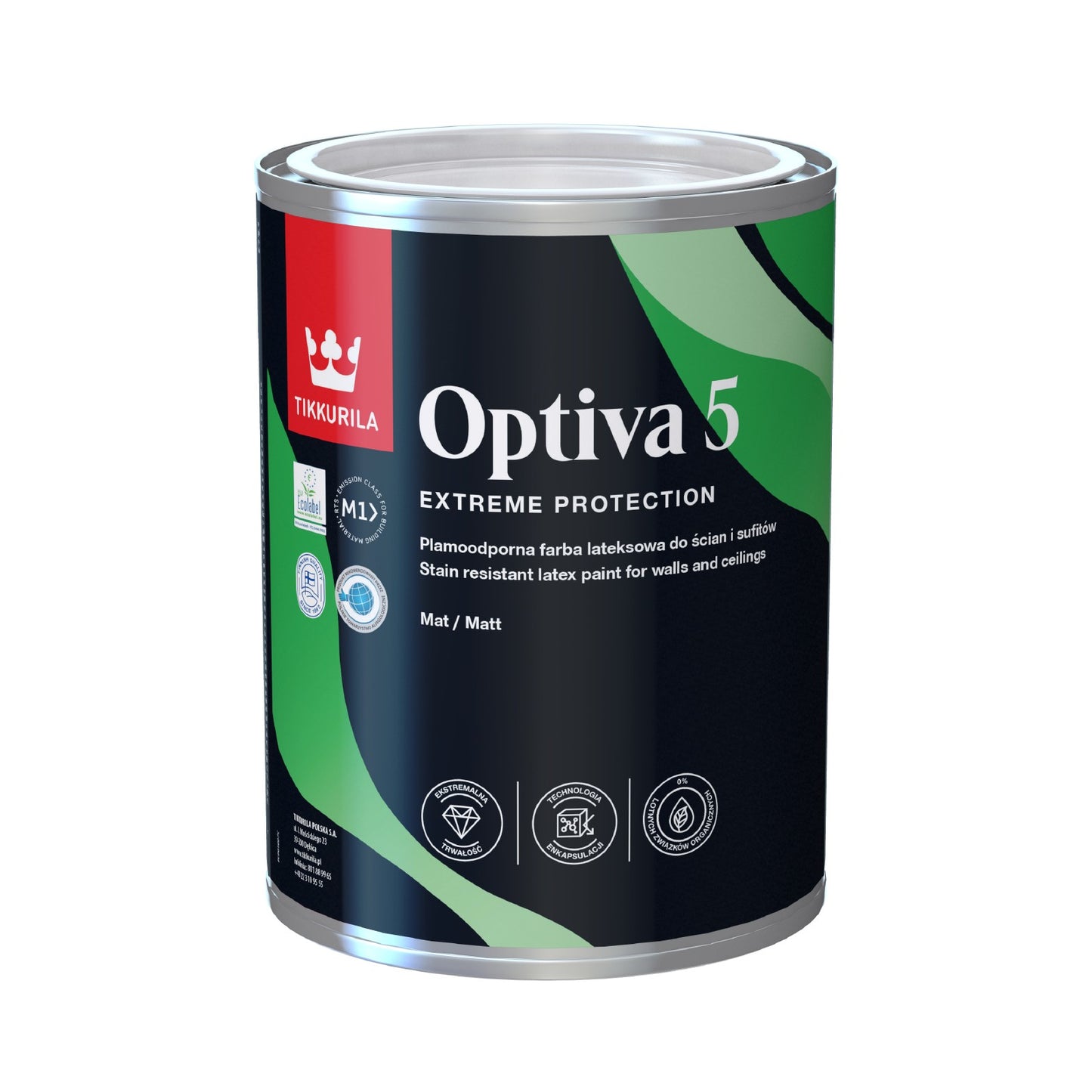 Optiva Matt High Quality Scrubbable Paint - Tinted Colour