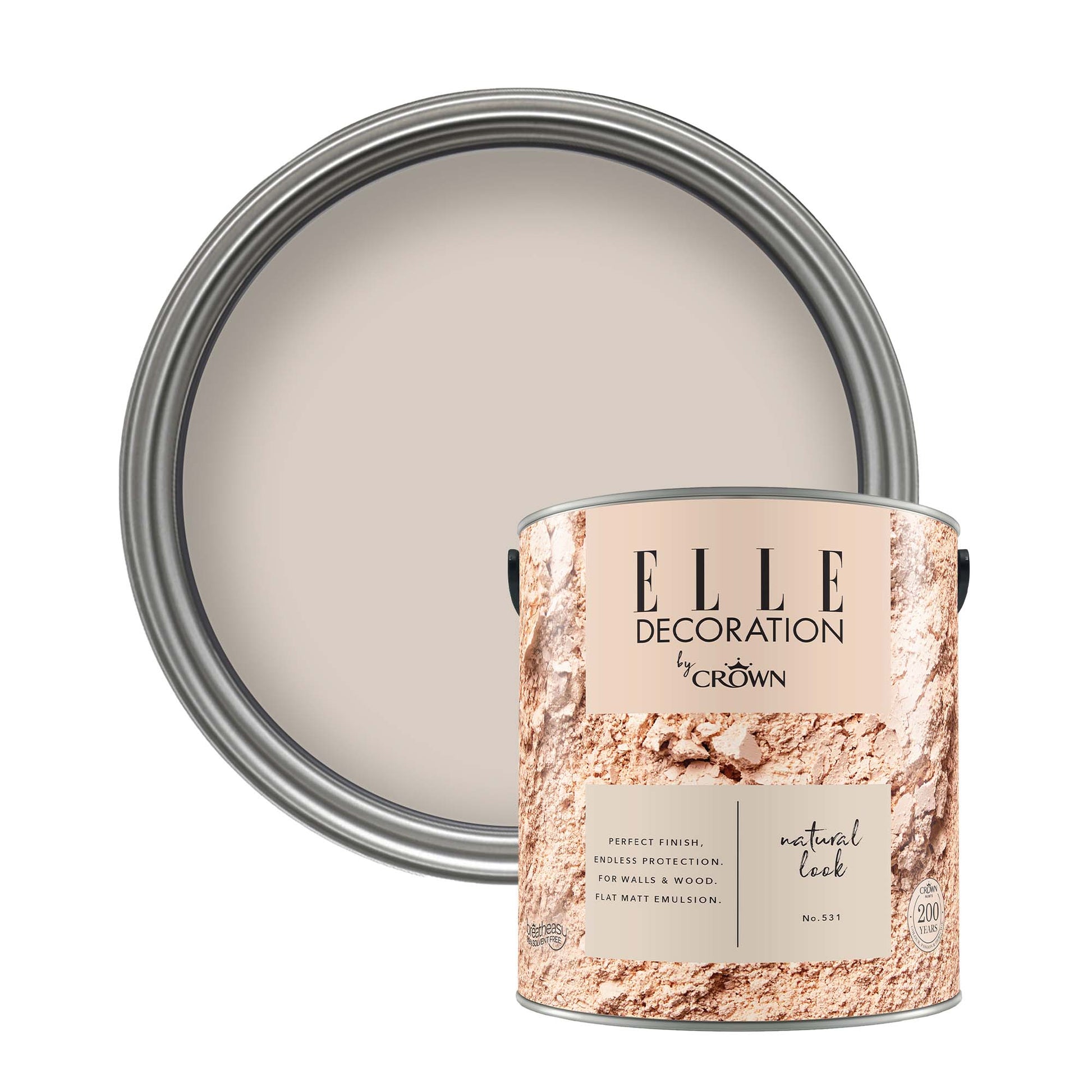 Crown Retail Elle Decoration Flat Matt - Natural Look