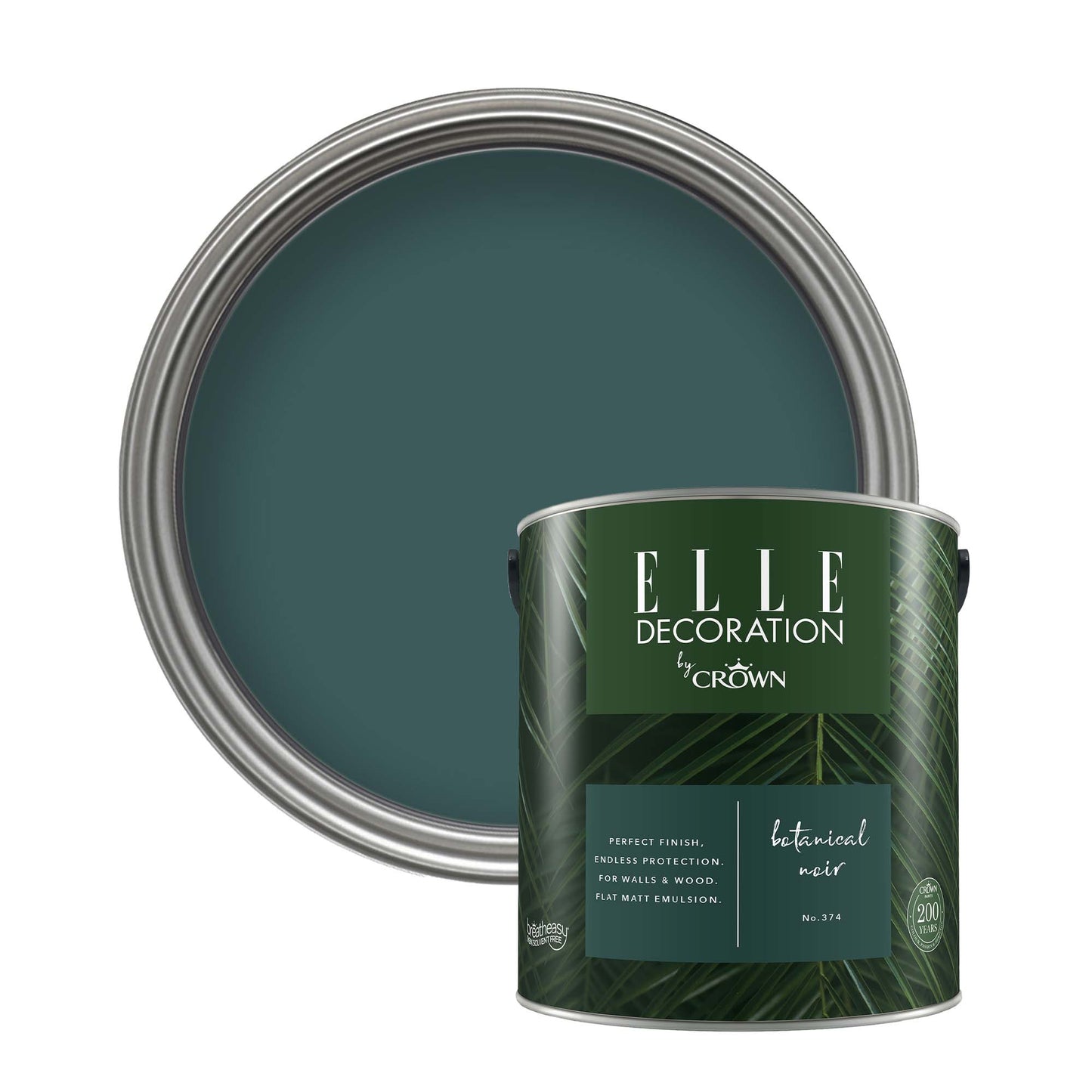 Crown Retail Elle Decoration Flat Matt - Botanical Noir