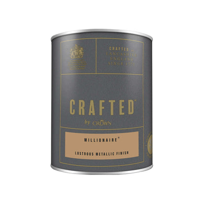 Crown Crafted Lustrous Metallic Finish Paint - Millionaire - 1.25 Litre