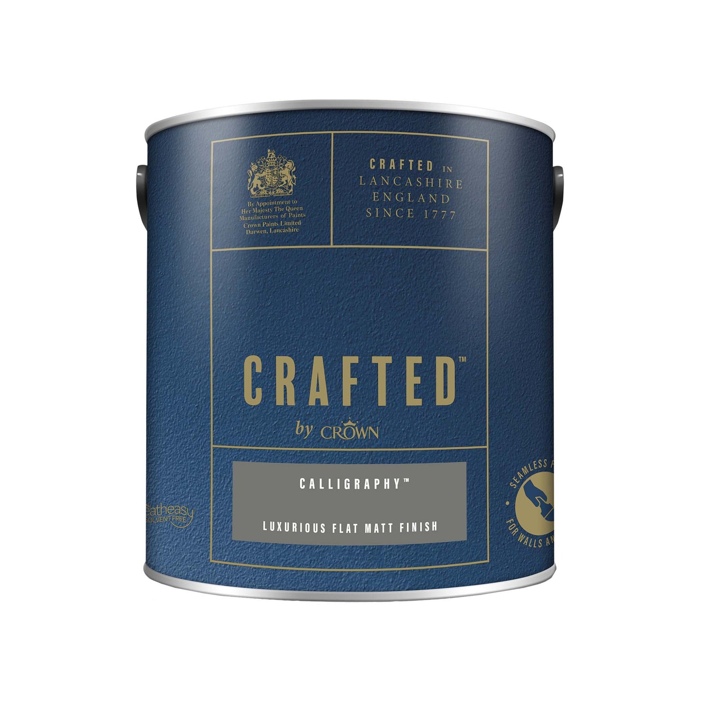 Crown Crafted Luxurious Flat Matt Finish Paint - Calligraphy - 2.5 Litre