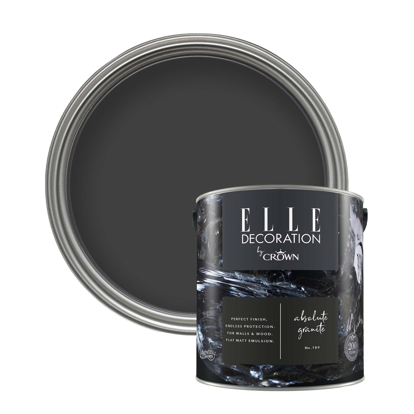 Crown Retail Elle Decoration Flat Matt - Absolute Granite